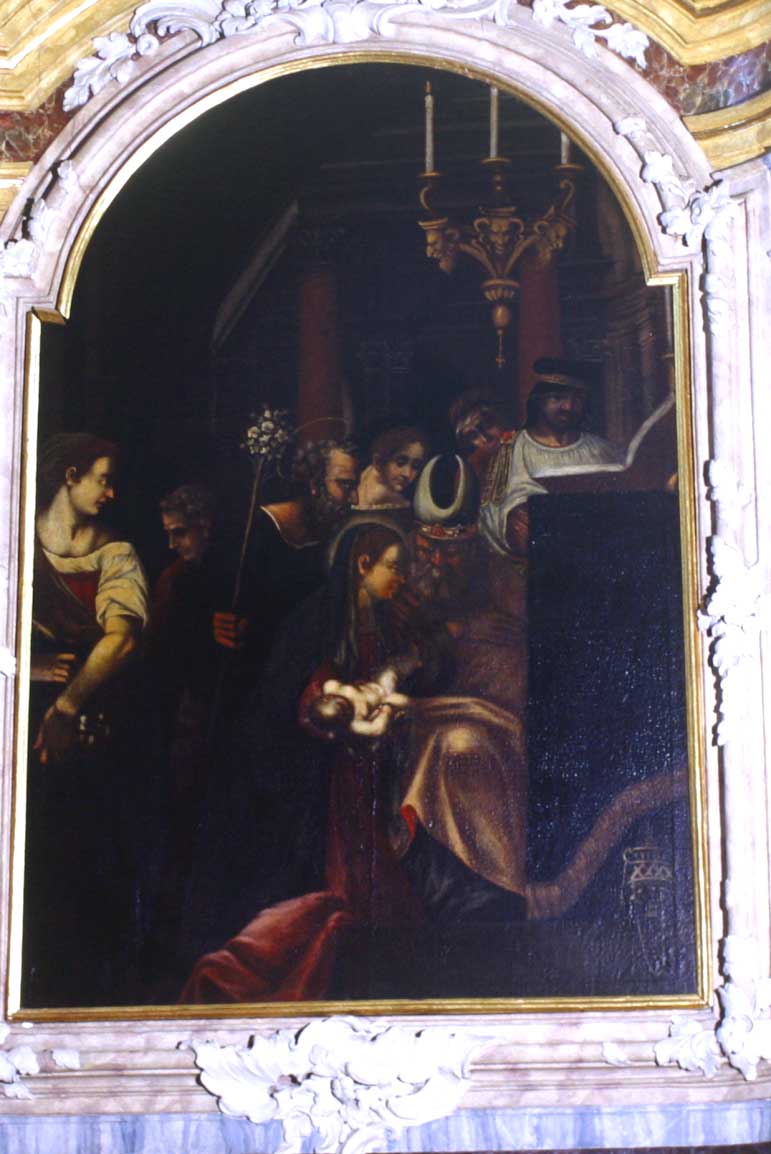 circoncisione di Gesù Bambino (pala d'altare, elemento d'insieme) - ambito marchigiano (sec. XVIII)