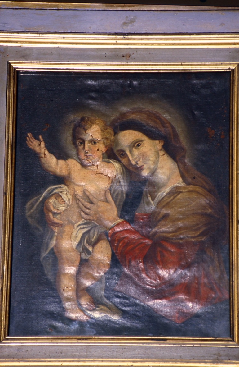 Madonna della Misericordia (dipinto, elemento d'insieme) - ambito marchigiano (sec. XVIII)