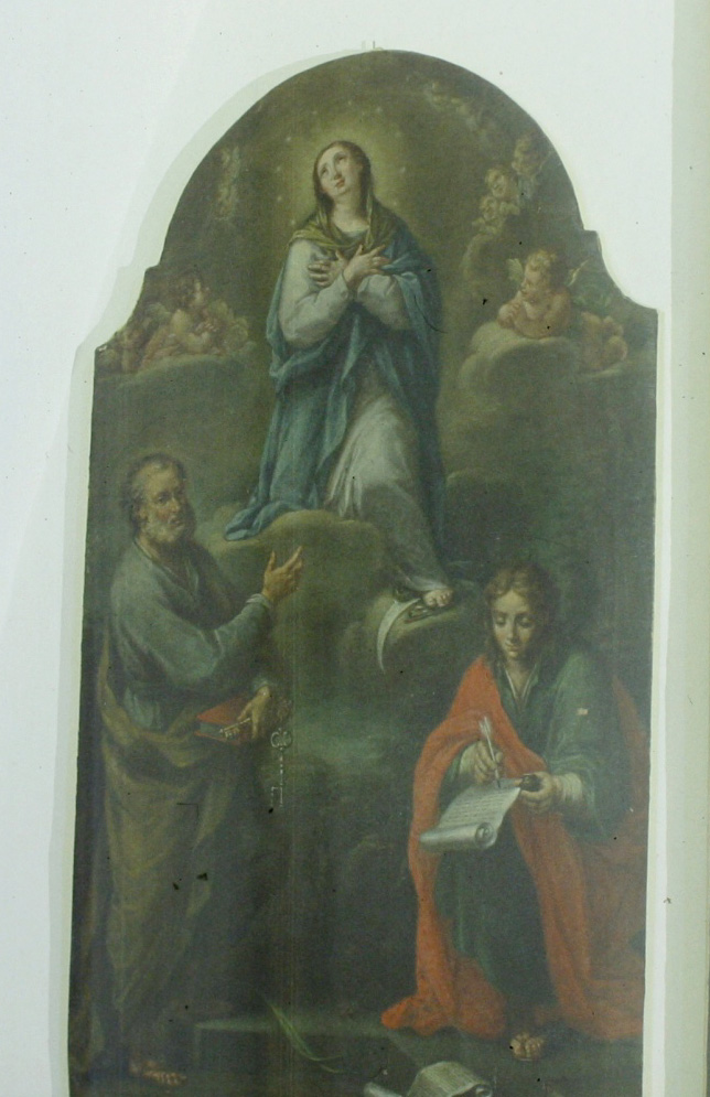Madonna Immacolata e Santi (dipinto) - ambito marchigiano (sec. XVIII)