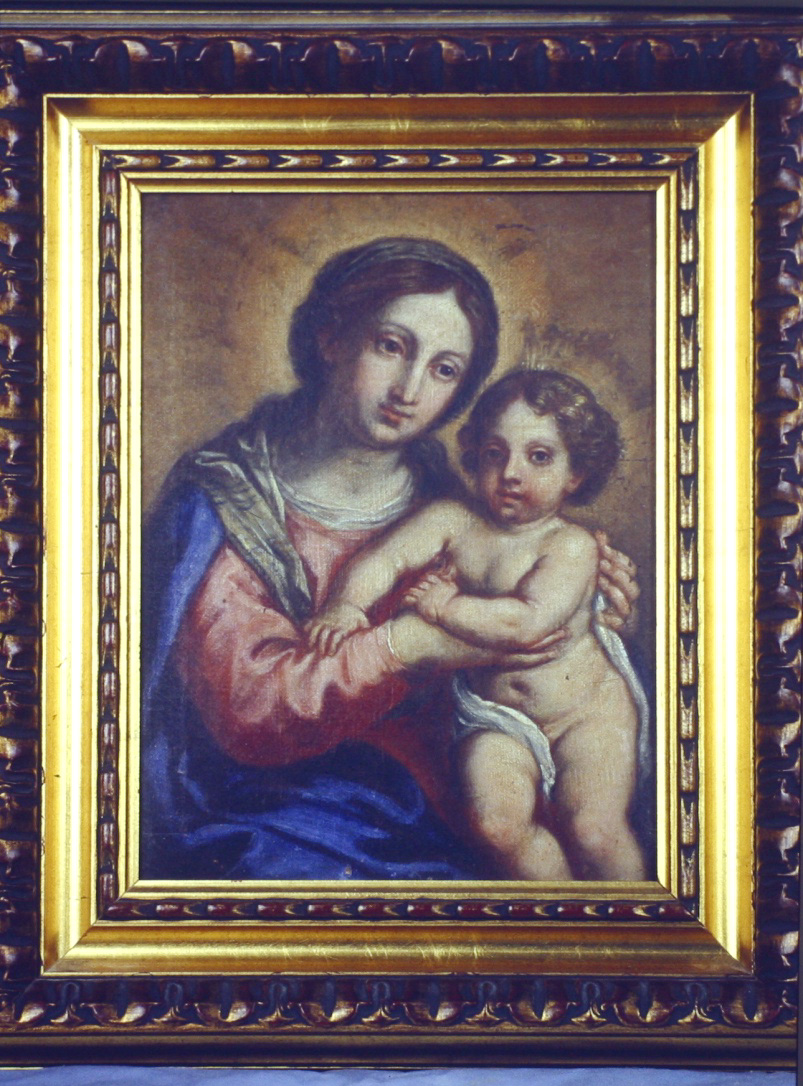 Madonna con Bambino (dipinto, elemento d'insieme) di Maratta Carlo (ultimo quarto, primo quarto sec. XVII, sec. XVIII)