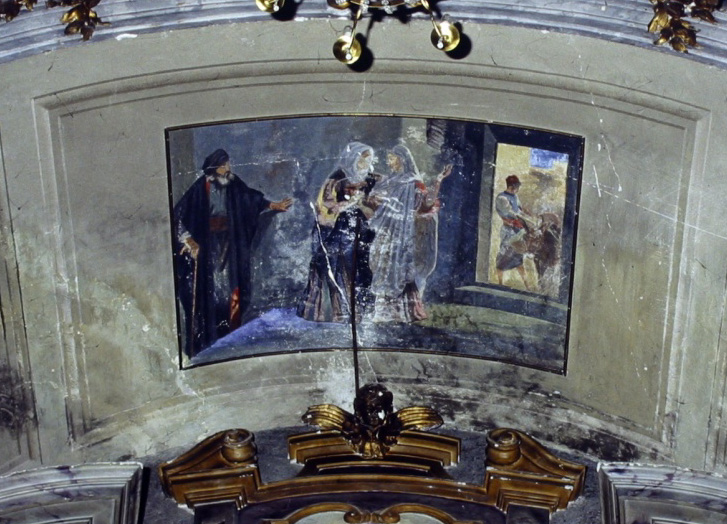 visitazione (dipinto) di Tentoni Attilio (sec. XX)