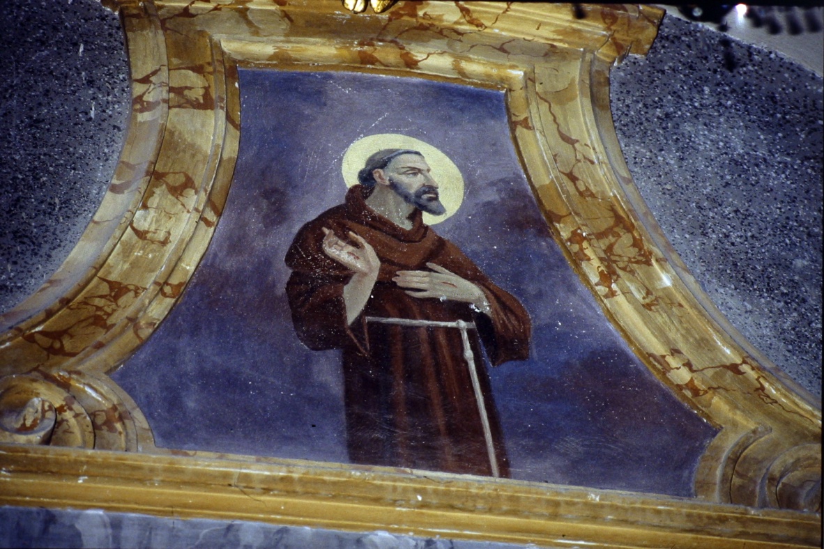 San Francesco d'Assisi (dipinto, elemento d'insieme) di Tentoni Attilio (sec. XX)