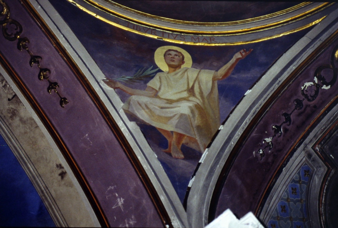 San Tiburzio (dipinto, elemento d'insieme) di Tentoni Attilio (sec. XX)
