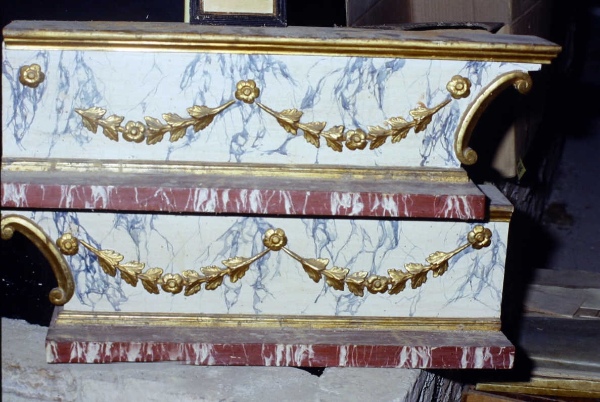 mostra d'altare, coppia - bottega ascolana (sec. XIX)
