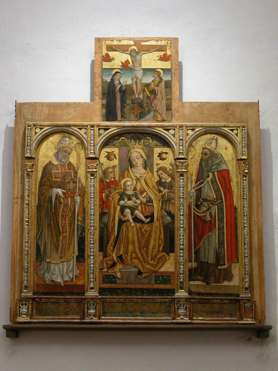 Madonna con Bambino e Santi (polittico, insieme) di Crivelli Vittore (sec. XV)