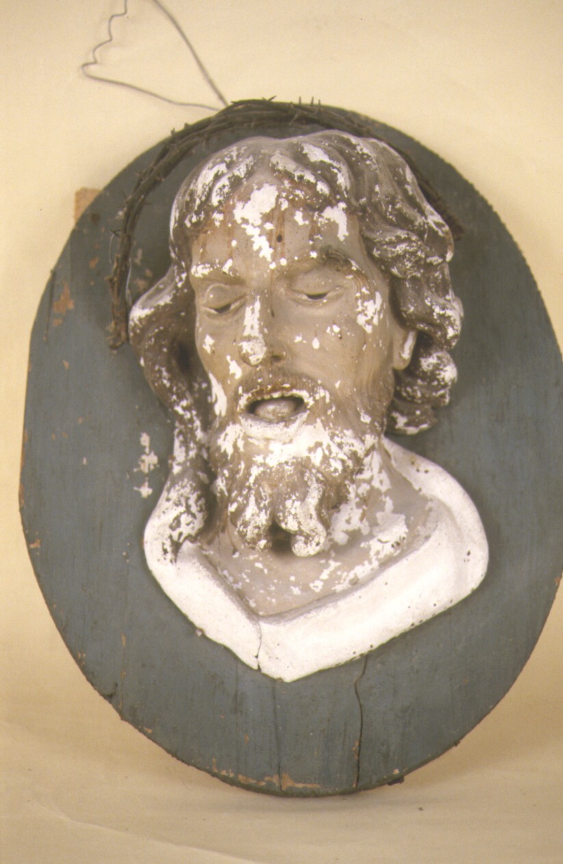 Cristo coronato di spine (scultura) - bottega marchigiana (sec. XIX)