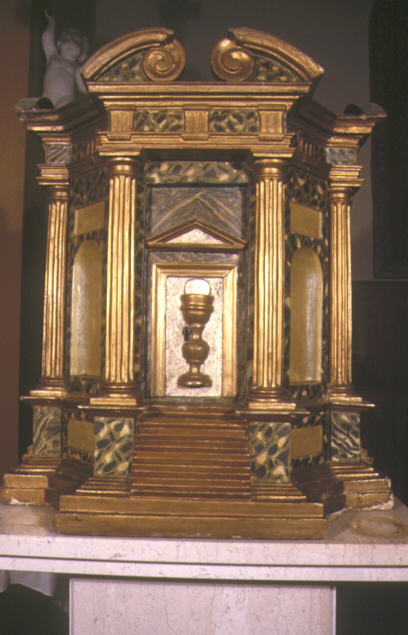 tabernacolo - a tempietto - ambito marchigiano (seconda metà sec. XVIII)