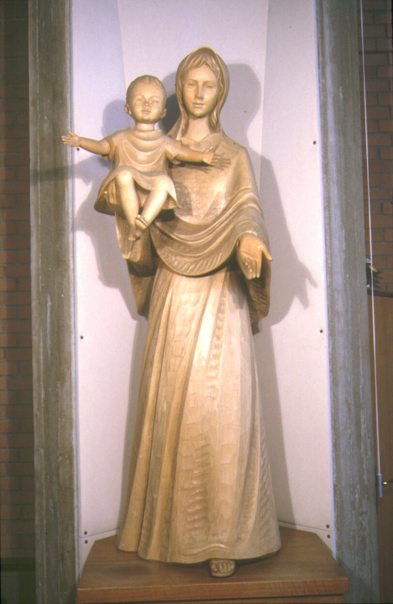 Madonna con Bambino (scultura) - ambito altoatesino (metà sec. XX)