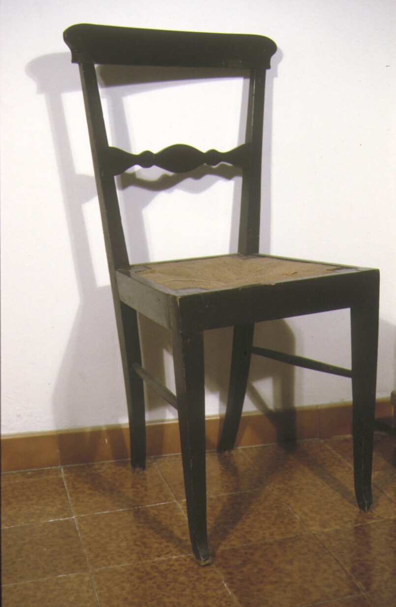 sedia - ambito marchigiano (seconda metà sec. XIX)