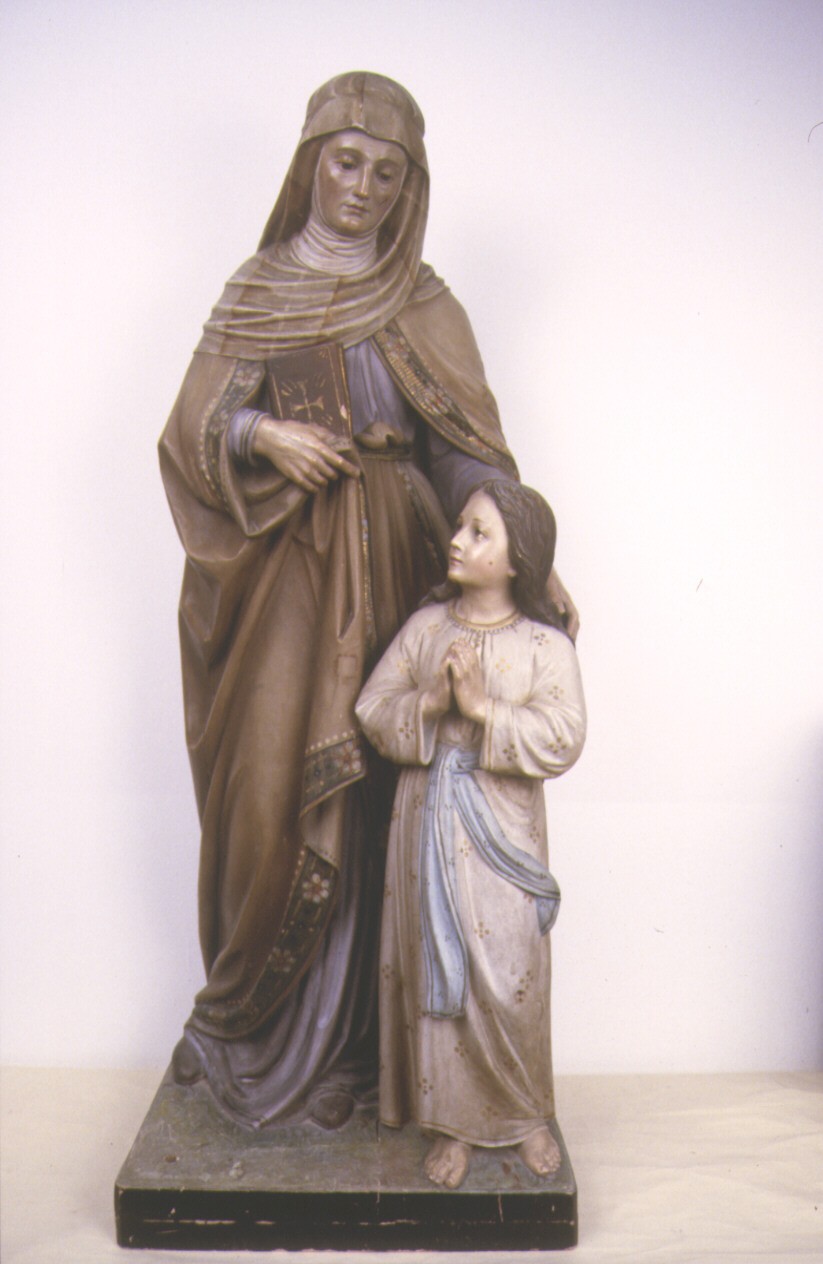 Maria Vergine bambina con Sant'Anna (statua) - bottega altoatesina (prima metà sec. XX)