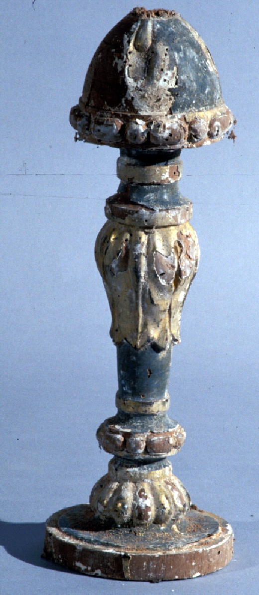 vaso d'altare con composizione floreale, frammento - bottega marchigiana (sec. XVIII)
