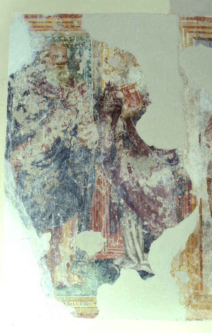 Sant'Antonio Abate e Santo (dipinto, ciclo) - ambito umbro-marchigiano (sec. XVI)