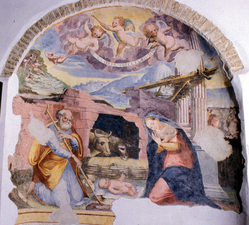 natività di Gesù (dipinto, ciclo) - ambito marchigiano (sec. XVI)