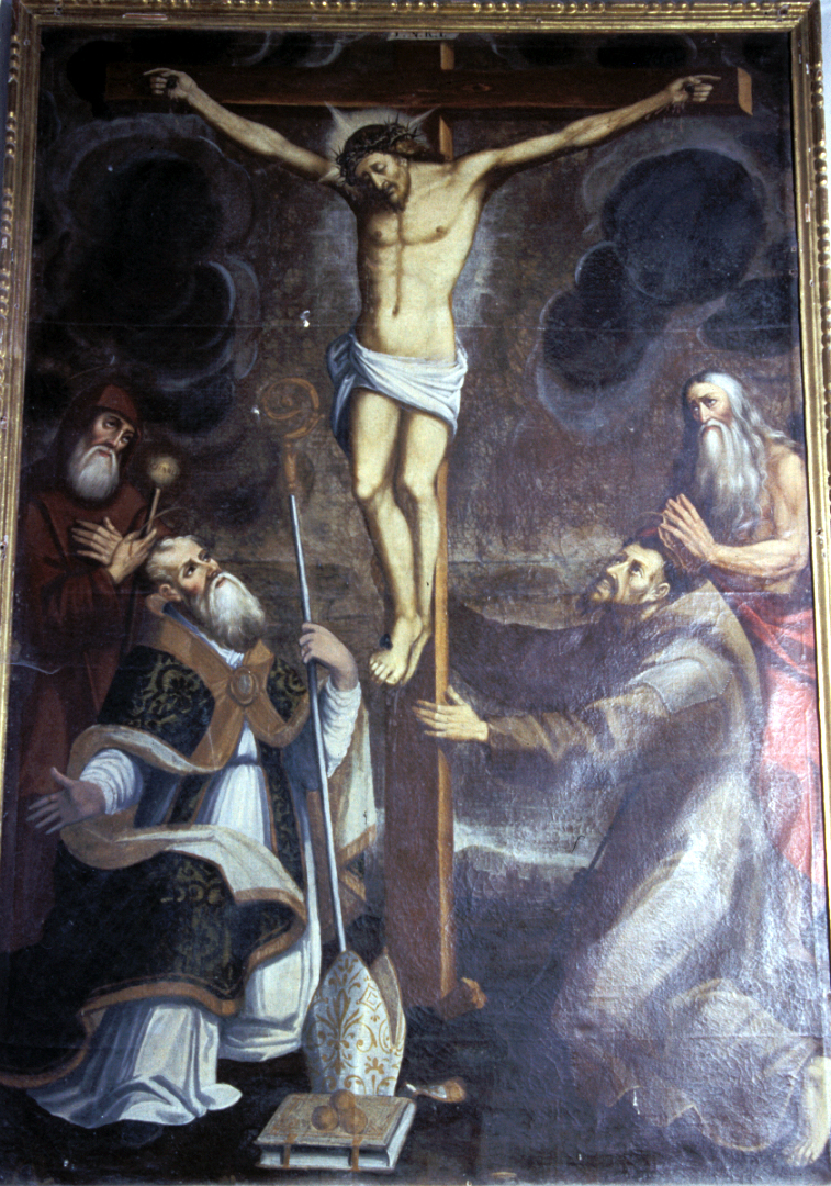 crocifissione di Cristo (dipinto) - ambito marchigiano (sec. XVIII)