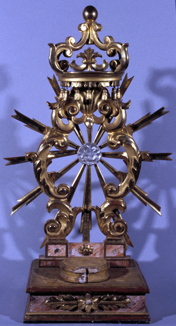 tronetto per esposizione eucaristica - bottega marchigiana (sec. XVIII)