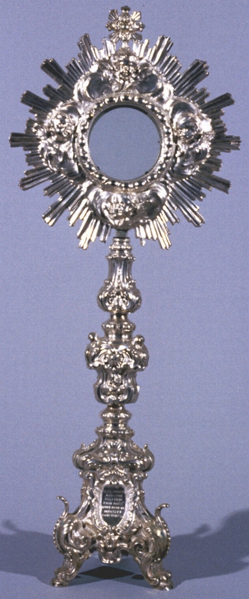 ostensorio - a raggiera - bottega italiana (sec. XVIII)