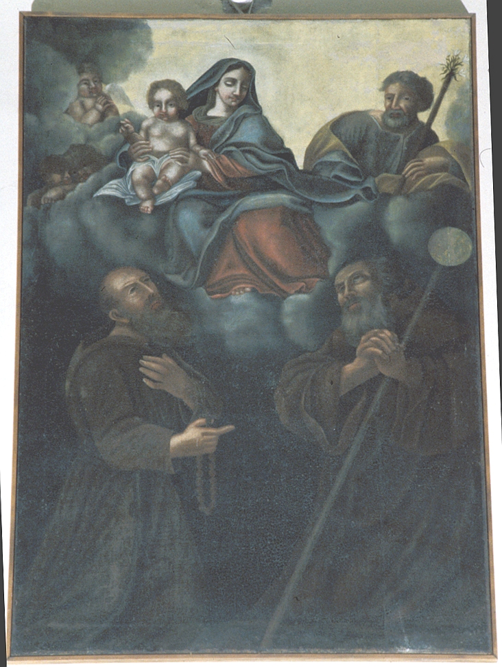 Sacra Famiglia e santi (dipinto) - ambito marchigiano (sec. XVII)