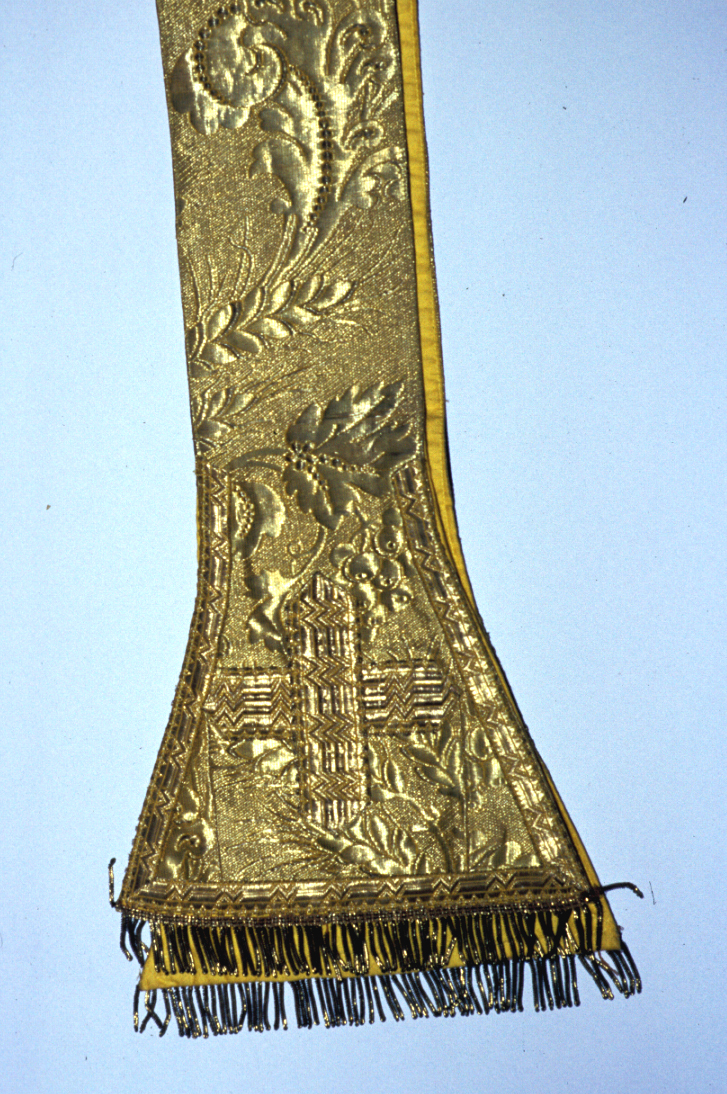 stola, elemento d'insieme - manifattura marchigiana (sec. XIX)