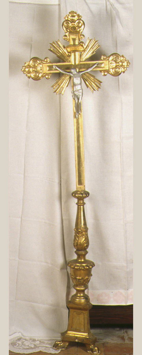 croce d'altare, elemento d'insieme - ambito marchigiano (sec. XIX)