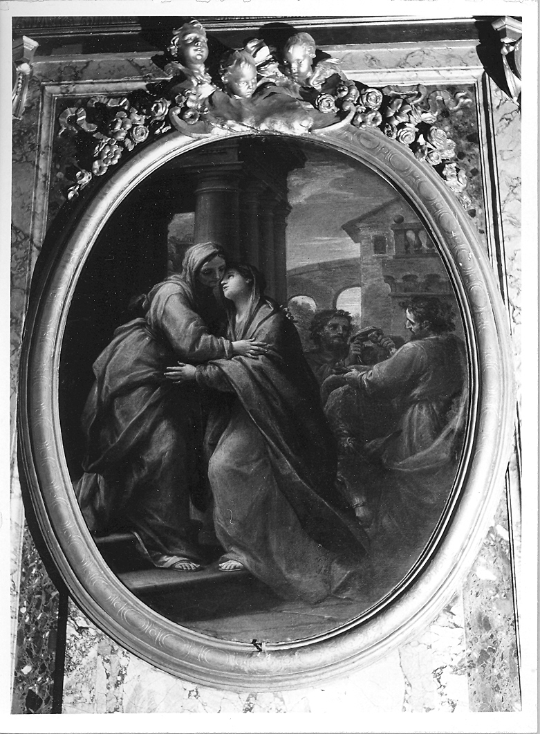 visitazione (dipinto) di Mancini Francesco (sec. XVIII)