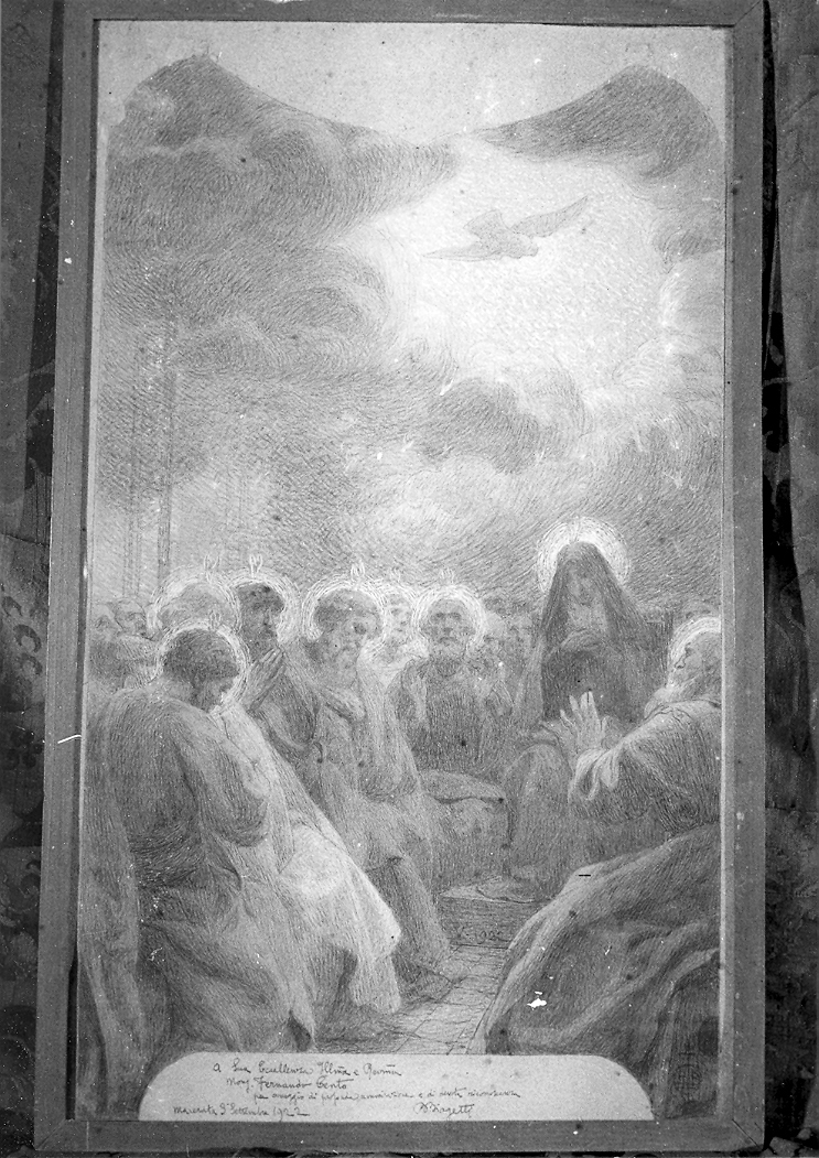 Pentecoste (dipinto) di Biagetti Biagio (sec. XX)