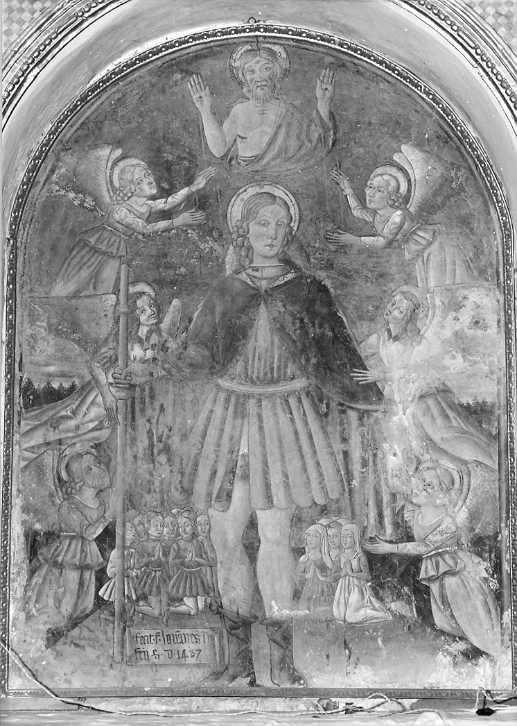San Rocco (dipinto) di Bontulli Paolo (sec. XV)