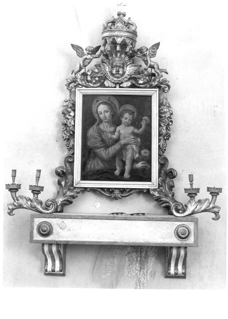 Madonna con Bambino (dipinto) di Ferri Giovanni Francesco (terzo quarto sec. XVIII)