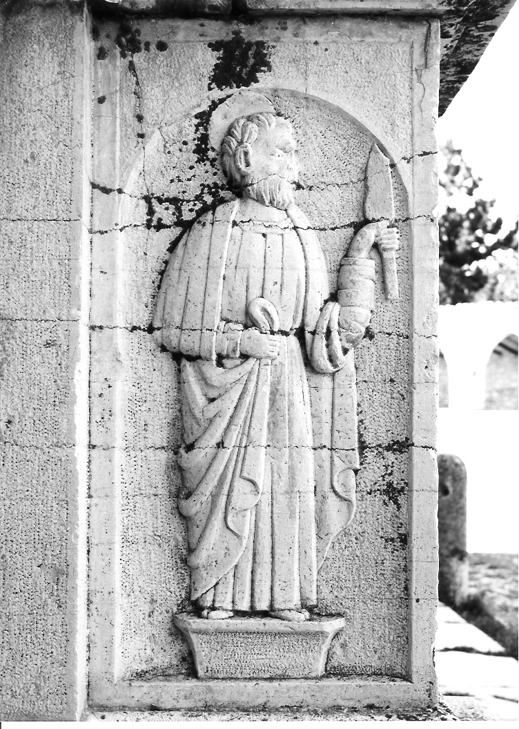San Bartolomeo (rilievo, elemento d'insieme) di Giovan Battista da Bissone (e aiuti) (sec. XVI)