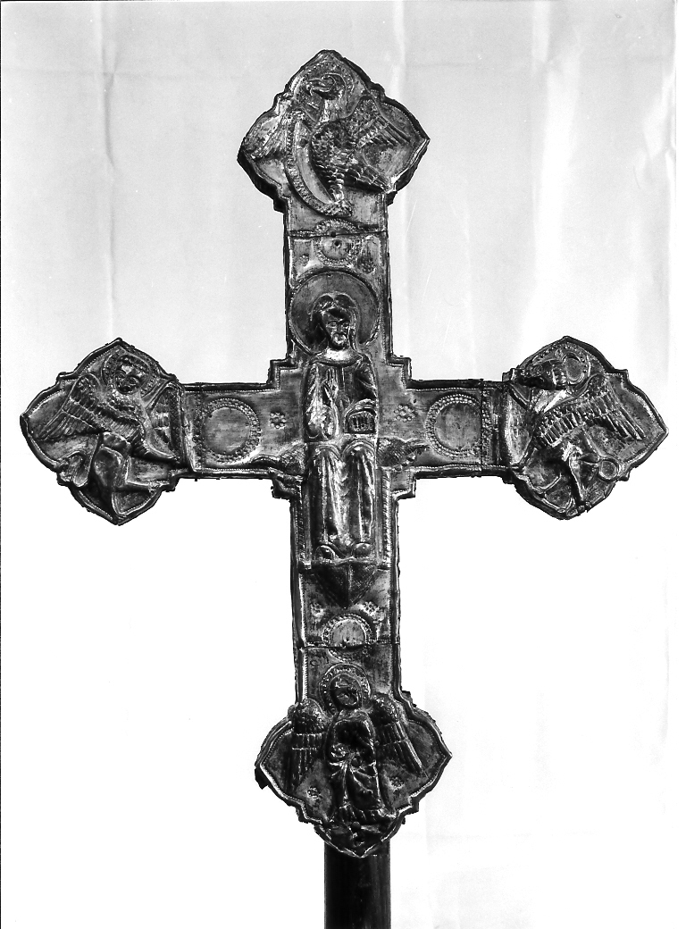 croce stazionale, insieme - bottega abruzzese (fine/inizio secc. XIII/ XIV)