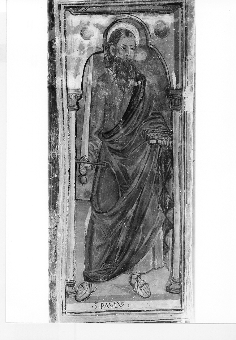 San Paolo (dipinto, elemento d'insieme) di Sparapane Agostino, Sparapane Pietro (sec. XV)