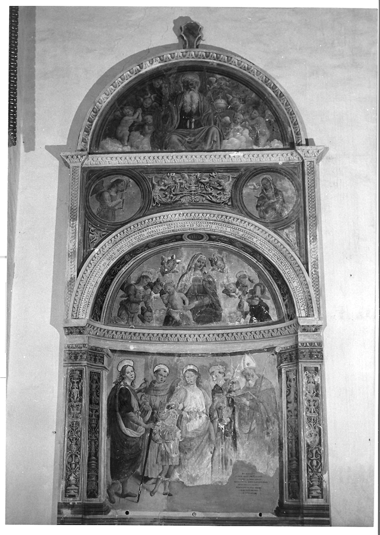Annunciazione (dipinto, elemento d'insieme) di Giovanni di Pietro detto Spagna (sec. XVI)