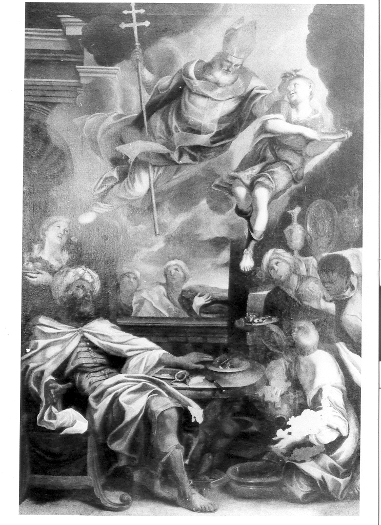 San Nicola di Bari e il figlio del nobile fatto prigioniero (dipinto) di Trasi Ludovico (sec. XVII)