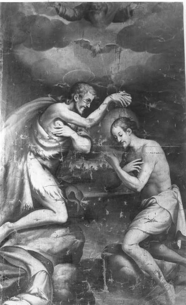 battesimo di Cristo (dipinto) di Malpiedi Domenico (sec. XVII)