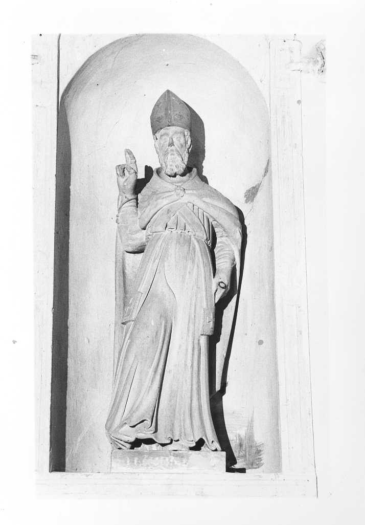Sant'Ubaldo (statua) - bottega marchigiana (prima metà sec. XVII)