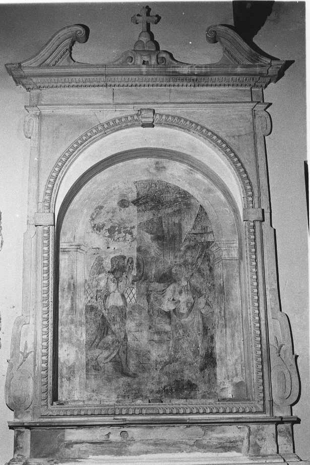 mostra d'altare - bottega marchigiana (fine/inizio secc. XVI/ XVII)