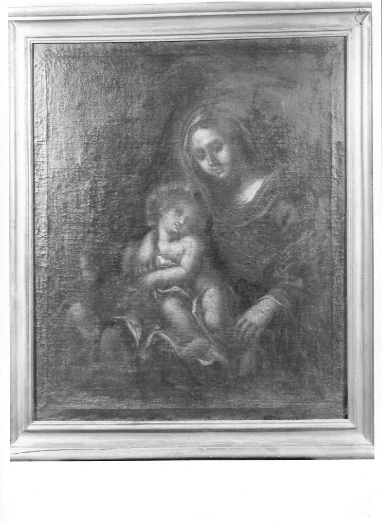 Madonna con Bambino e San Giovannino (dipinto) - ambito marchigiano (sec. XVIII)