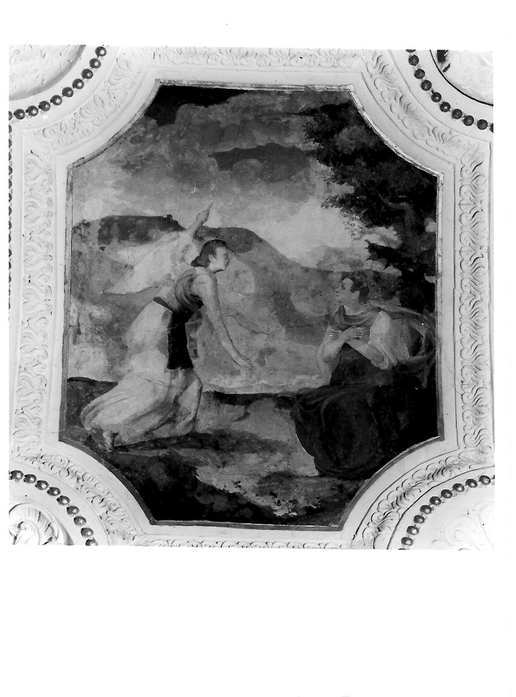 Mosè e l'Arcangelo Gabriele (dipinto, ciclo) di Salvolini Giustino detto Giustino Episcopi, Damiani Felice (seconda metà sec. XVI)
