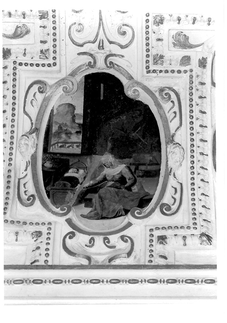 Maria Vergine bambina e Sant'Anna (dipinto, ciclo) di Salvolini Giustino detto Giustino Episcopi, Damiani Felice (seconda metà sec. XVI)