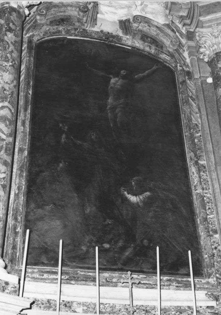 Cristo crocifisso (dipinto) di Mancini Francesco (sec. XVIII)