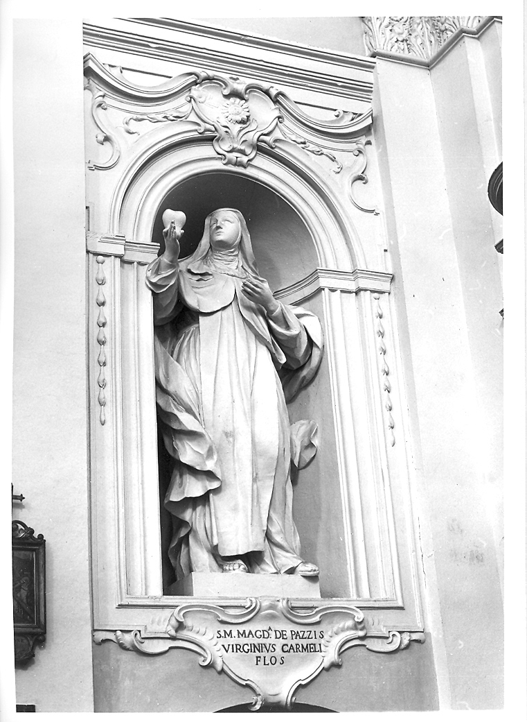 Santa Maria Maddalena dei Pazzi (statua) di Bellotti Francesco (attribuito), Bazzardi Carlo (attribuito) (prima metà sec. XVIII)