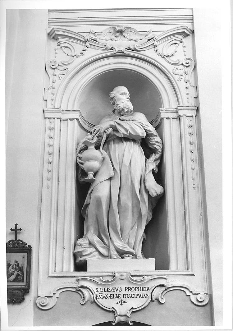 Sant'Eliseo Profeta (statua) di Bellotti Francesco (attribuito), Bazzardi Carlo (attribuito) (prima metà sec. XVIII)