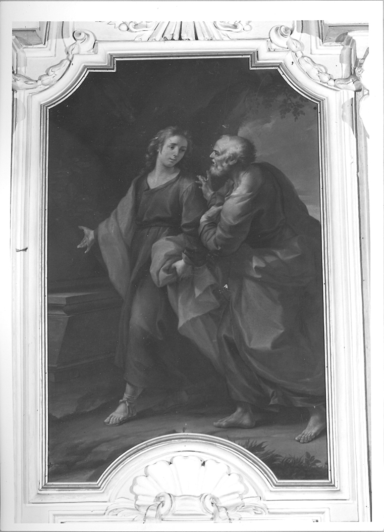 San Giovanni e San Pietro (dipinto, elemento d'insieme) di Ghezzi Giuseppe (sec. XVIII)