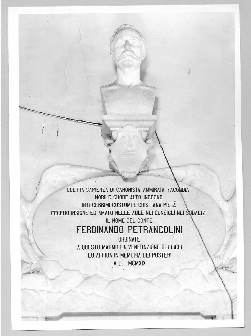 lapide commemorativa - bottega marchigiana (sec. XX)