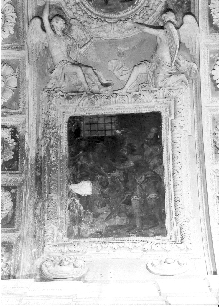 decapitazione di San Giovanni Battista (dipinto, elemento d'insieme) di Fanelli Pier Simone (seconda metà sec. XVII)