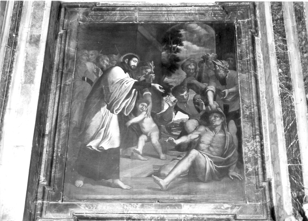 miracolo di San Francesco Saverio (dipinto, elemento d'insieme) di Fanelli Pier Simone (sec. XVII)