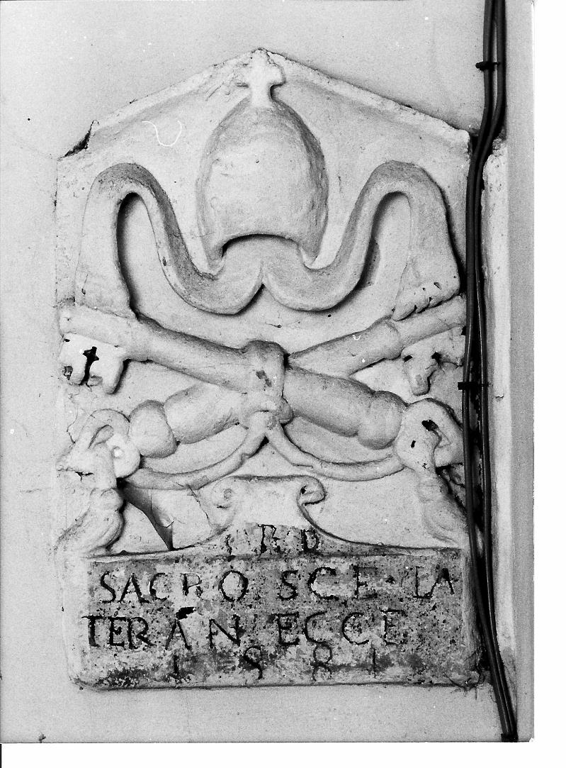 stemma cardinalizio (rilievo) - bottega marchigiana (sec. XIX)