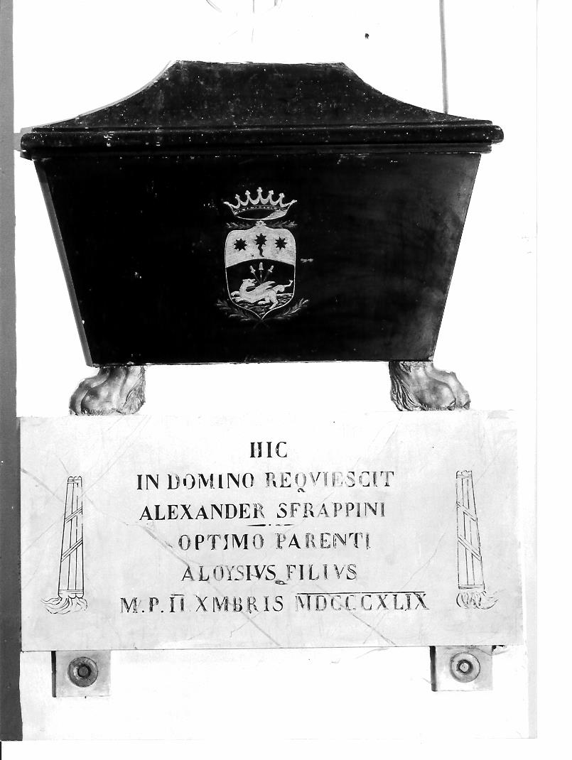 monumento funebre - bottega marchigiana (sec. XIX)