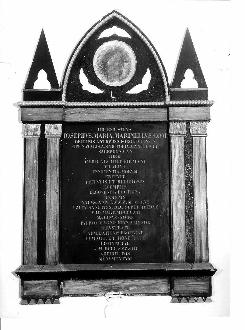 lapide - bottega marchigiana (sec. XIX)