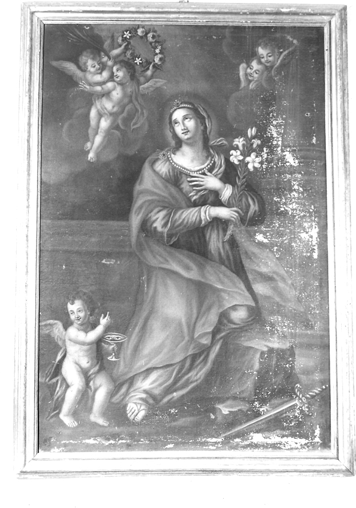 Santa Lucia (dipinto) di Ricci Alessandro (attribuito) (fine/inizio secc. XVIII/ XIX)
