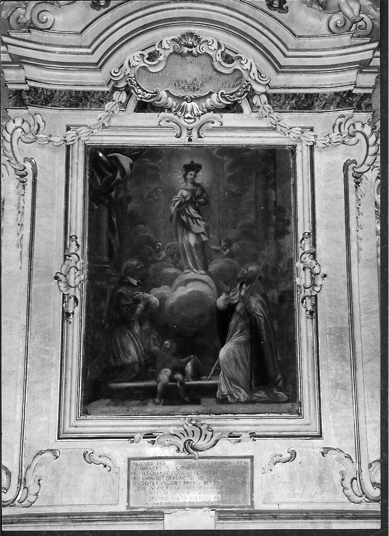 Immacolata Concezione e santi (dipinto) - ambito marchigiano (metà sec. XVIII)